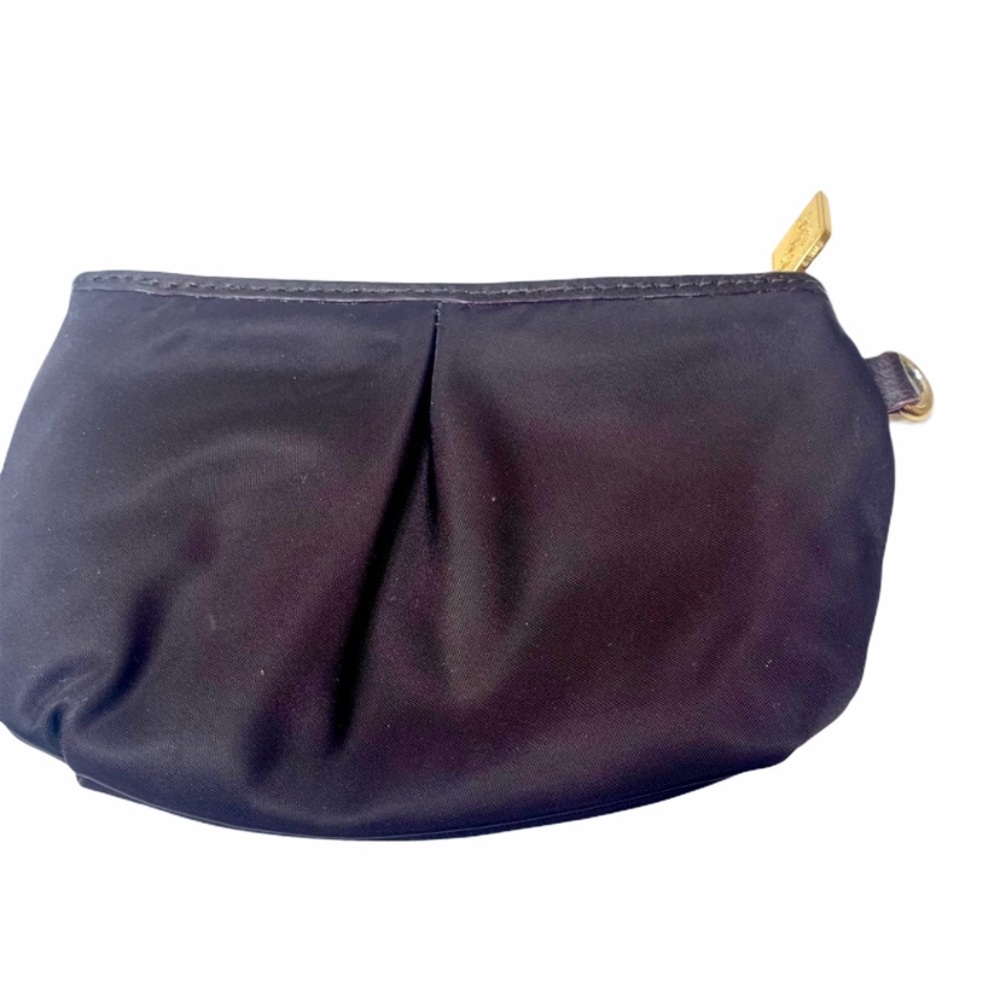 EUC. MZ Wallace small zipper brown nylon bag pouch